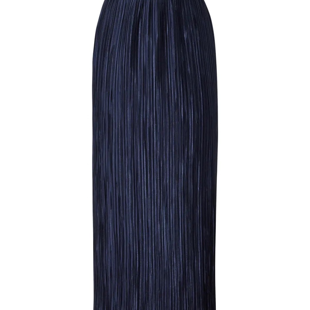 Tibi Navy Blue Pleated Skirt Size 8 - Picture 5 of 11